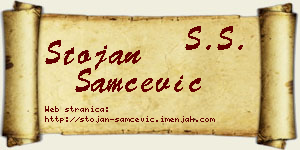 Stojan Samčević vizit kartica